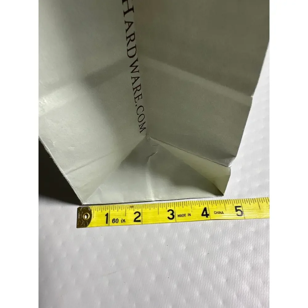 Restoration Hardware Small Gray Paper Gift Bag 10x8